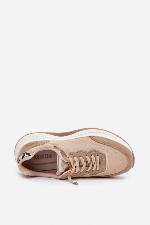 en daim Chaussures modèle baskets Féminin avec une plateforme Big Star RR274A345 HI-POLY SYSTEM beige en daim Chaussures modèle baskets Féminin avec une plateforme Big Star RR274A345 HI-POLY SYSTEM beige
