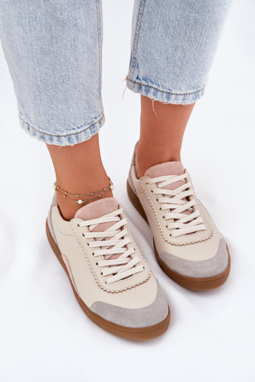Haut Sneakers Stilvollllschuhe Feminin Zazoo N1220 Beige Haut Sneakers Stilvollllschuhe Feminin Zazoo N1220 Beige