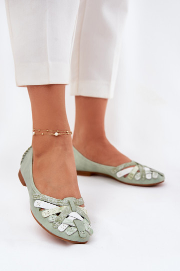 Dames ballerina's Tai turiciejka 01358-50 mintgroen 2