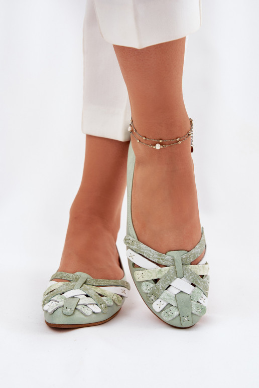 Dames Ballerinas Het heeftciejka 01358-50 mint kleuren Dames Ballerinas Het heeftciejka 01358-50 mint kleuren