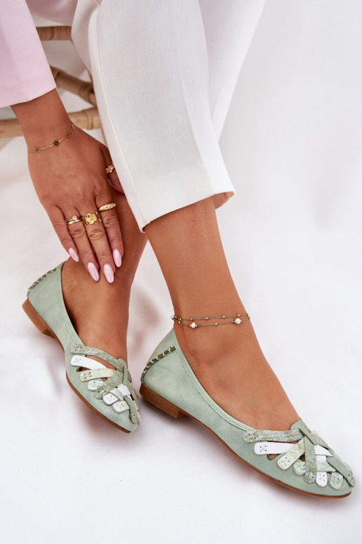 Dames Ballerinas Het heeftciejka 01358-50 mint kleuren Dames Ballerinas Het heeftciejka 01358-50 mint kleuren