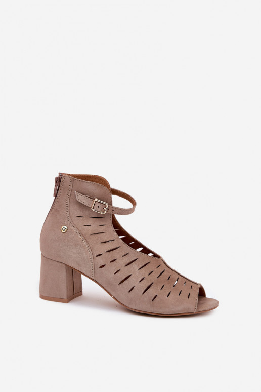 van suède Dameslaarzen Het heeftciejka 06893-10 beige