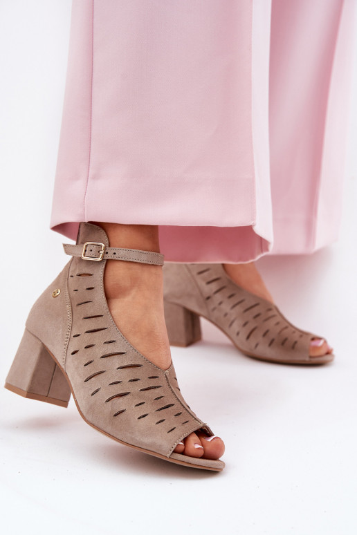 van suède Dameslaarzen Het heeftciejka 06893-10 beige