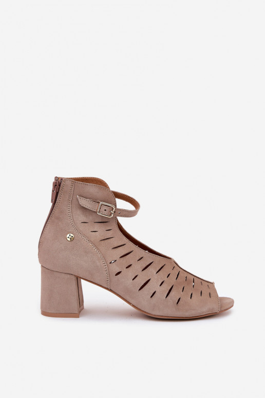 van suède Dameslaarzen Het heeftciejka 06893-10 beige