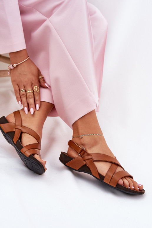 isocèle Sandales pour femmes Féminin Zazoo 40032 marron