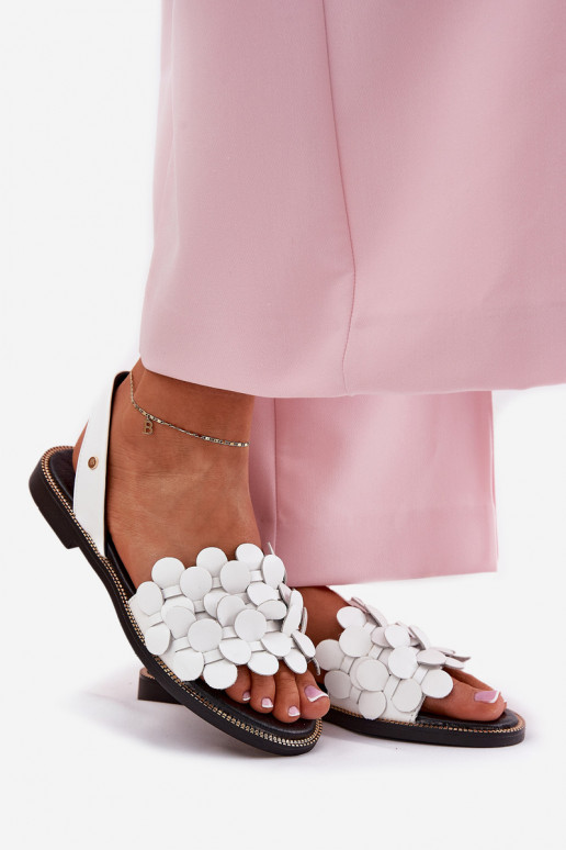 Sandales pour femmes avec des talons larges Zazoo 40425 couleur blanche Sandales pour femmes avec des talons larges Zazoo 40425 couleur blanche