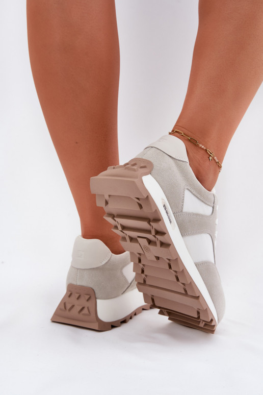 van suède Sneakers model schoenen met platform Dames Big Star RR274896 HI-POLY SYSTEM INit-grijs van suède Sneakers model schoenen met platform Dames Big Star RR274896 HI-POLY SYSTEM INit-grijs