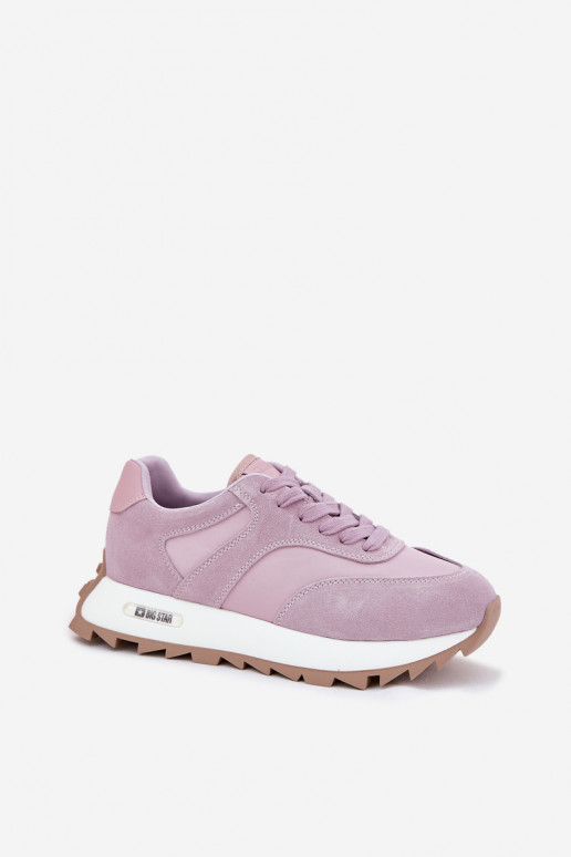 en daim Chaussures modèle baskets avec une plateforme Féminin Big Star RR274900 HI-POLY SYSTEM Couleur violette en daim Chaussures modèle baskets avec une plateforme Féminin Big Star RR274900 HI-POLY SYSTEM Couleur violette