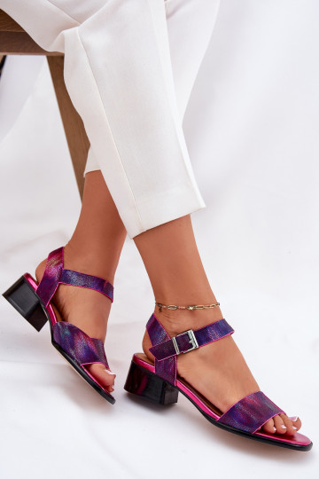 Sandales pour femmes Féminin avec des talons Il fautciejka N6802-15 couleur rose