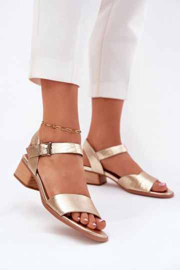 Baskets à talons pour femmes Tai turiciejka N6802-25 dorées