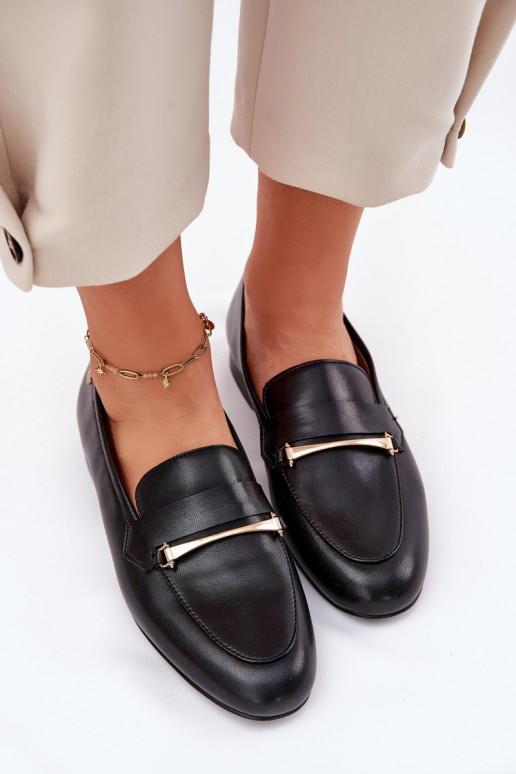 Haut Schuhe Mokassins für Damen Es mussciejka K6809-01 schZuarze Farbe Haut Schuhe Mokassins für Damen Es mussciejka K6809-01 schZuarze Farbe