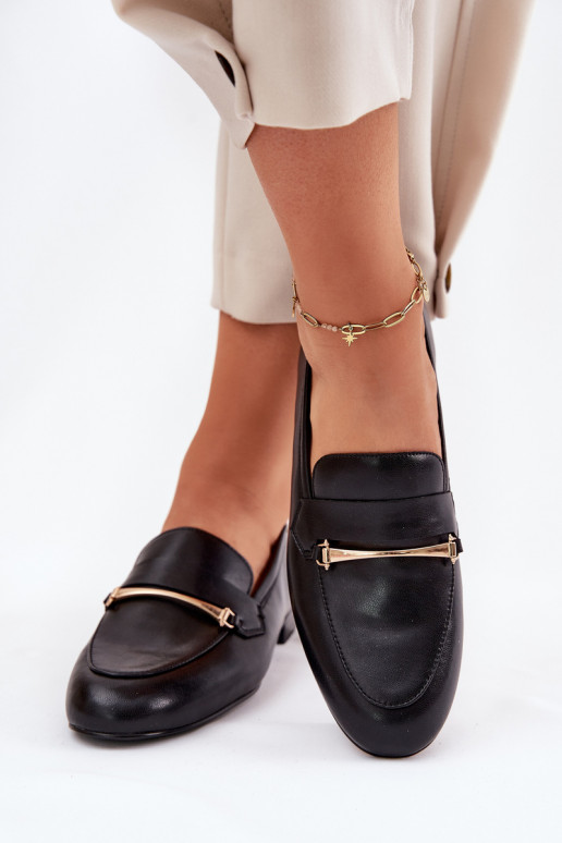 Haut Schuhe Mokassins für Damen Es mussciejka K6809-01 schZuarze Farbe Haut Schuhe Mokassins für Damen Es mussciejka K6809-01 schZuarze Farbe