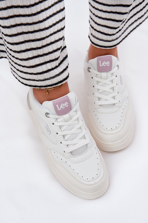 Chaussures modèle baskets Féminin avec une plateforme LEE EMMA DANSOMEN LODANS 50251014.00L couleur blanche Chaussures modèle baskets Féminin avec une plateforme LEE EMMA DANSOMEN LODANS 50251014.00L couleur blanche
