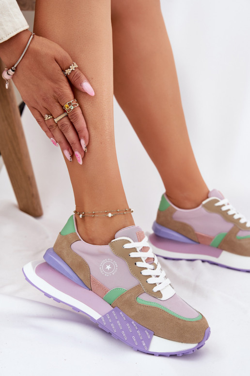 aus INildleder Sneakers Stilvollllschuhe Feminin mit einer Plattform Big Star RR274815 HI-POLY SYSTEM pinke Farbe aus INildleder Sneakers Stilvollllschuhe Feminin mit einer Plattform Big Star RR274815 HI-POLY SYSTEM pinke Farbe