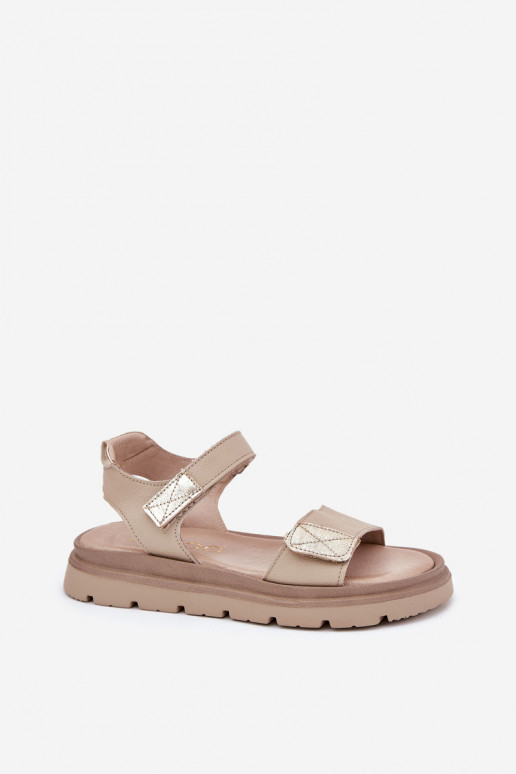 Dames sandalen Dames met platform Zazoo 40443 beige Dames sandalen Dames met platform Zazoo 40443 beige