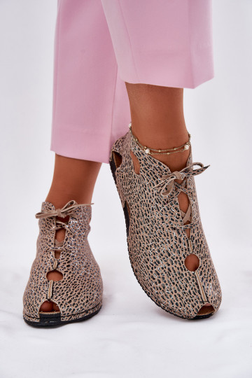 Geruite leren laarzen Tai turiciejka 03426-49 met leopardenprint