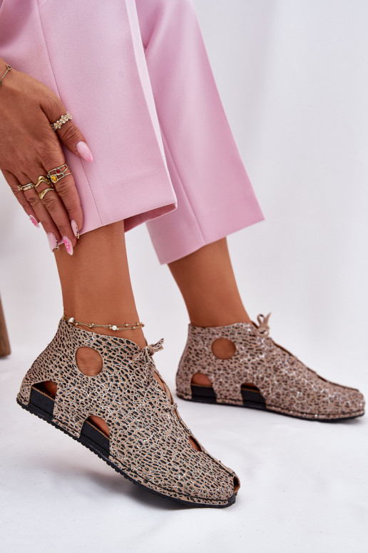 Gemustert Haut Stiefel Es mussciejka 03426-49 mit Leopardenfellmuster Gemustert Haut Stiefel Es mussciejka 03426-49 mit Leopardenfellmuster