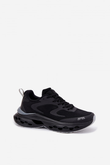 Heren sportieve schoenen met platform Big Star RR174022 Hi-Poly System zwarte kleur