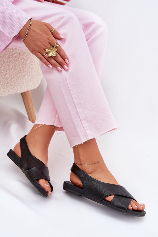 Zazoo 40407 des sandales Peau Féminin couleur noire Zazoo 40407 des sandales Peau Féminin couleur noire