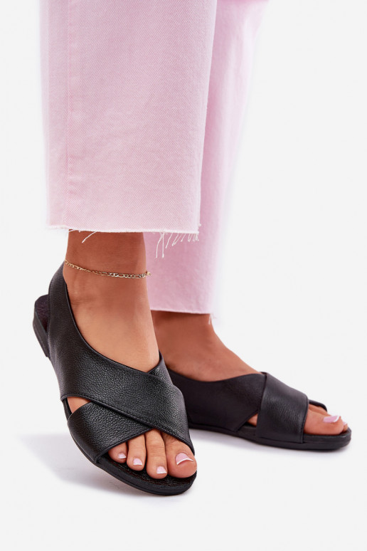 Zazoo 40407 des sandales Peau Féminin couleur noire Zazoo 40407 des sandales Peau Féminin couleur noire