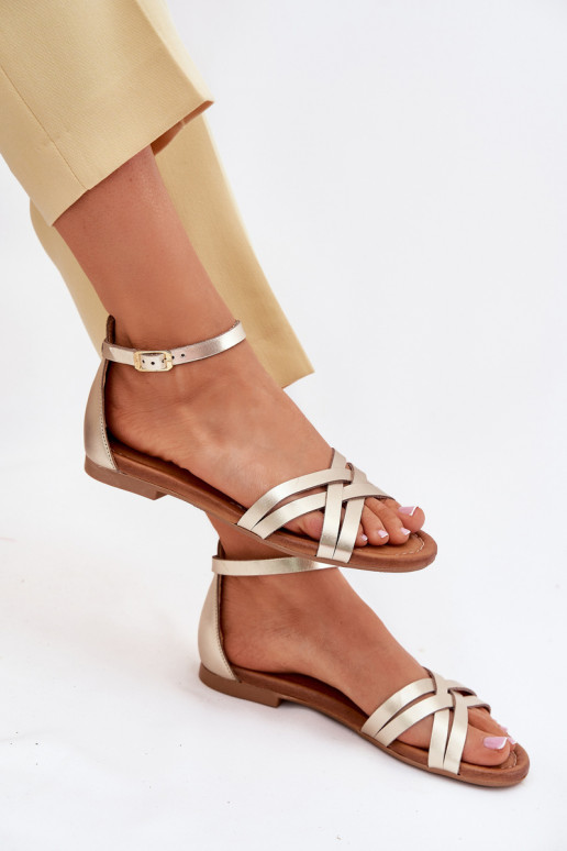 Sandales pour femmes Féminin avec des talons larges Il fautciejka 07029-25 couleur dorée Sandales pour femmes Féminin avec des talons larges Il fautciejka 07029-25 couleur dorée