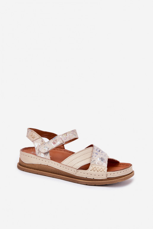 Dames sandalen Dames met platform Het heeftciejka L7064-37 ivoor Dames sandalen Dames met platform Het heeftciejka L7064-37 ivoor