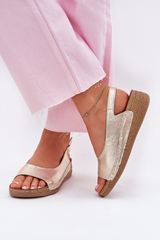 Dames sandalen Dames Op de INig Het heeftciejka L7069 -25 gouden kleur