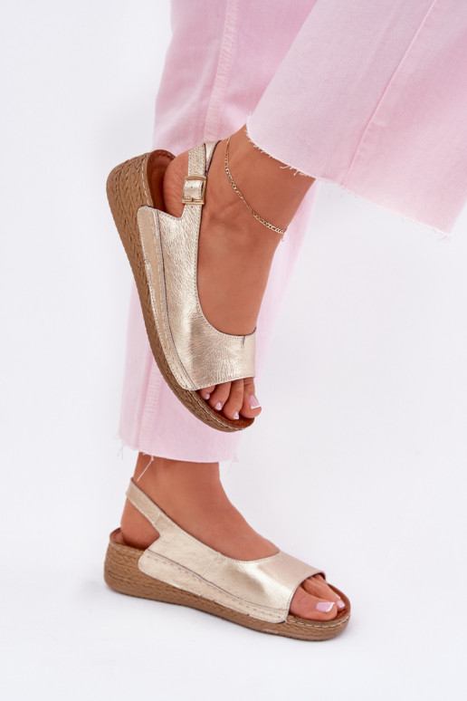 Dames sandalen Dames Op de INig Het heeftciejka L7069 -25 gouden kleur