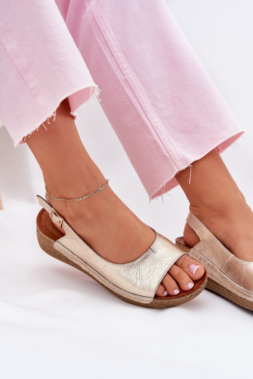 Sandales pour femmes Féminin Sur un coin Il fautciejka L7069 -25 couleur dorée Sandales pour femmes Féminin Sur un coin Il fautciejka L7069 -25 couleur dorée