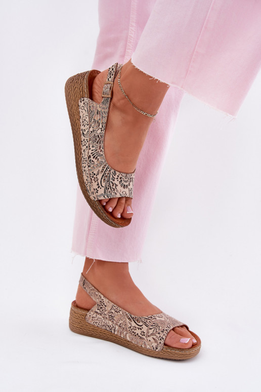 Dames sandalen Dames Op de INig Het heeftciejka L7069-04 beige