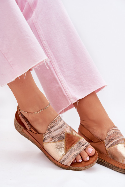 Sandales pour femmes Féminin Sur un coin Avec tresse Il fautciejka L7067-29 marron Sandales pour femmes Féminin Sur un coin Avec tresse Il fautciejka L7067-29 marron