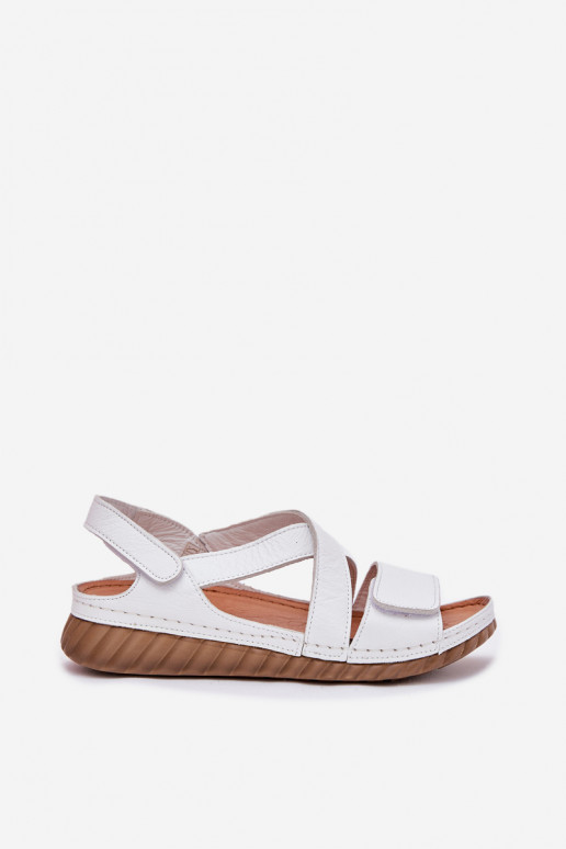 Sandales pour femmes Féminin avec attaches adhésives Il fautciejka L6848-11 couleur blanche Sandales pour femmes Féminin avec attaches adhésives Il fautciejka L6848-11 couleur blanche