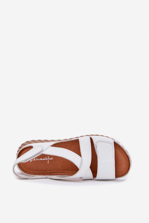 Sandales pour femmes Féminin avec attaches adhésives Il fautciejka L6848-11 couleur blanche Sandales pour femmes Féminin avec attaches adhésives Il fautciejka L6848-11 couleur blanche