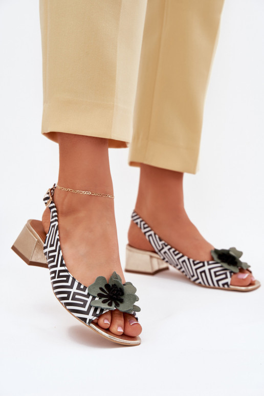 Dames sandalen Dames Op Klok Met sierlijk Een bloem Laura Messi 2973 INit-zInart Dames sandalen Dames Op Klok Met sierlijk Een bloem Laura Messi 2973 INit-zInart