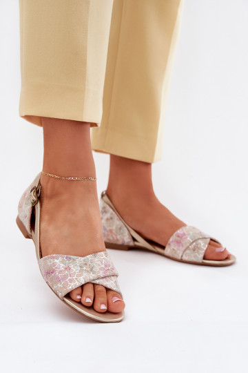 Damensandalen gleichschenklig Es mussciejka 04614-22 Beige 2
