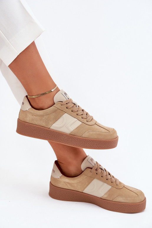 van suède Sneakers model schoenen Dames Daniel Lopez Just Dare SS2D4022 beige van suède Sneakers model schoenen Dames Daniel Lopez Just Dare SS2D4022 beige