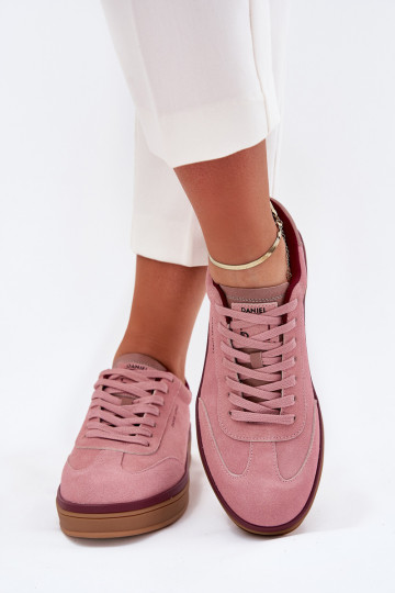 van suède Dames Sneakers model schoenen Daniel Lopez Just Dare SS2D4010 roze 2