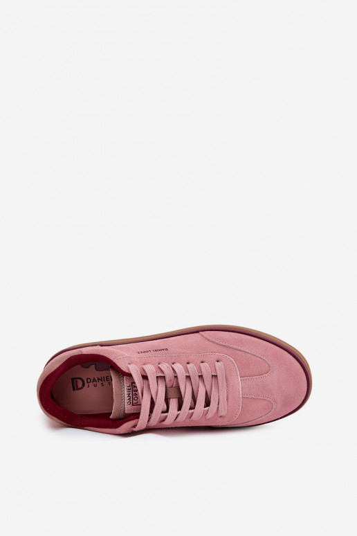 en daim Féminin Chaussures modèle baskets Daniel Lopez Just Dare SS2D4010 couleur rose en daim Féminin Chaussures modèle baskets Daniel Lopez Just Dare SS2D4010 couleur rose