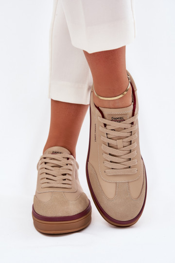 Leer Dames Sneakers model schoenen Daniel Lopez Just Dare SS2D4007 beige