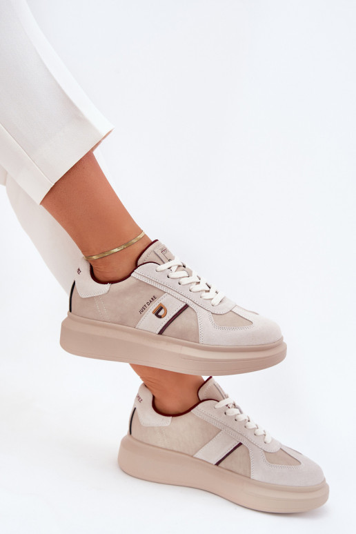 Haut Feminin Sneakers Stilvollllschuhe mit einer Plattform Daniel Lopez Just Dare SS2D4003 Beige Haut Feminin Sneakers Stilvollllschuhe mit einer Plattform Daniel Lopez Just Dare SS2D4003 Beige