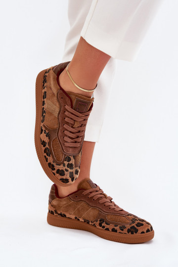 Sneakers model schoenen Dames Daniel Lopez Just Dare SS2D4017 met luipaardbontpatronen