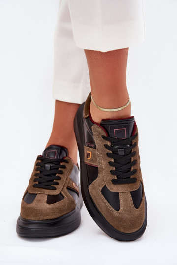 Leer Dames Sneakers model schoenen met platform Daniel Lopez Just Dare SS2D4001 zInart 2