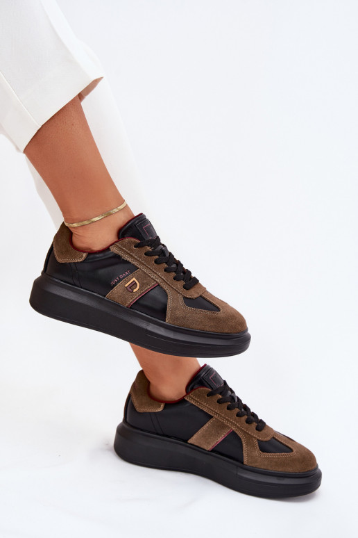 Leer Dames Sneakers model schoenen met platform Daniel Lopez Just Dare SS2D4001 zInart Leer Dames Sneakers model schoenen met platform Daniel Lopez Just Dare SS2D4001 zInart