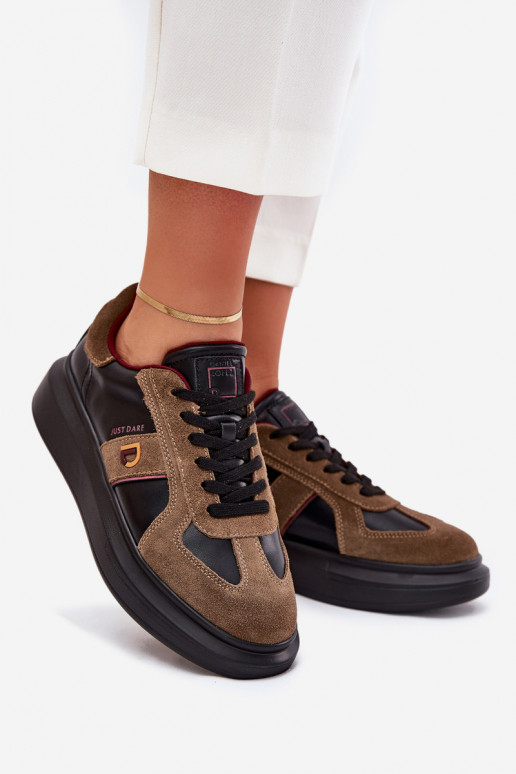 Leer Dames Sneakers model schoenen met platform Daniel Lopez Just Dare SS2D4001 zInart Leer Dames Sneakers model schoenen met platform Daniel Lopez Just Dare SS2D4001 zInart