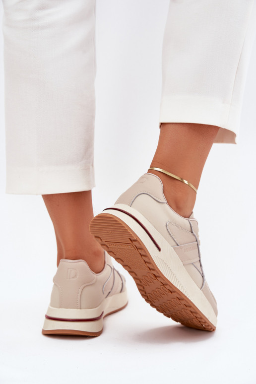 Leer Sneakers Daniel Lopez Just Dare SS2D4043 beige