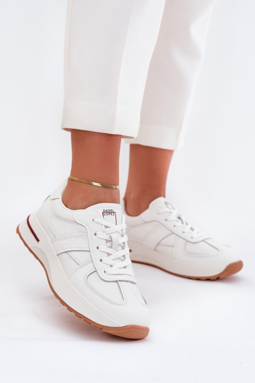 Peau Chaussures de sport pour femmes, baskets Daniel Lopez Just Dare SS2D4042 couleur blanche Peau Chaussures de sport pour femmes, baskets Daniel Lopez Just Dare SS2D4042 couleur blanche