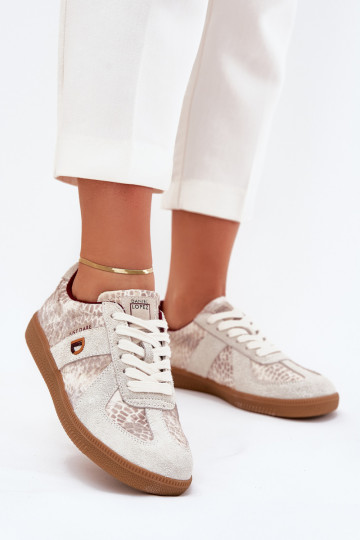 Sneakers model schoenen Dames Daniel Lopez Just Dare SS2D4032 Dierlijk patroon beige