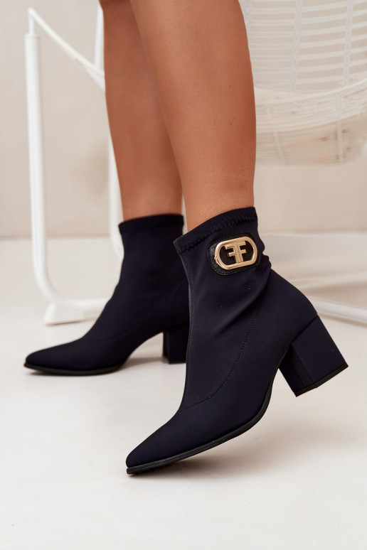 Bottes pour femmes Ze couleur doréem Detalem Zazoo 3128 couleur noire Bottes pour femmes Ze couleur doréem Detalem Zazoo 3128 couleur noire