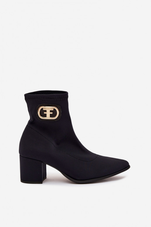 Damenstiefel Ze goldene Farbem Detalem Zazoo 3128 schZuarze Farbe Damenstiefel Ze goldene Farbem Detalem Zazoo 3128 schZuarze Farbe