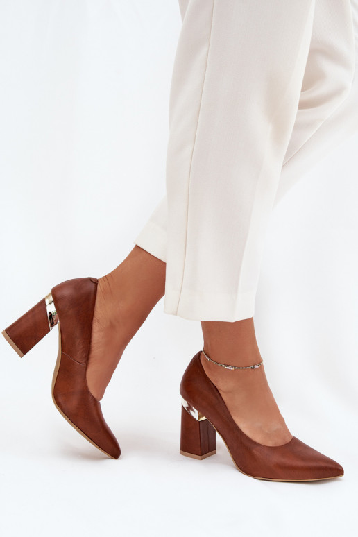 Peau Chaussures LeÀski 3117 marron foncé Peau Chaussures LeÀski 3117 marron foncé